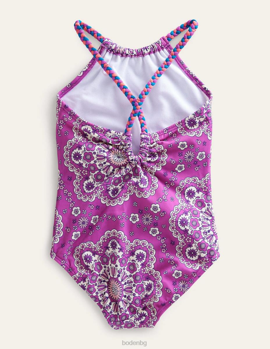 облекло Boden бански с плетен гръб лъчиста орхидея замаяна маргаритка момичета LL682792