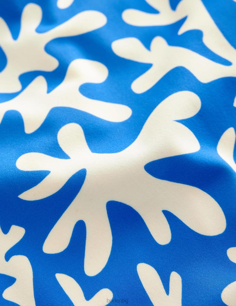 облекло Boden бански с плетен гръб мароканско синьо момичета LL682802