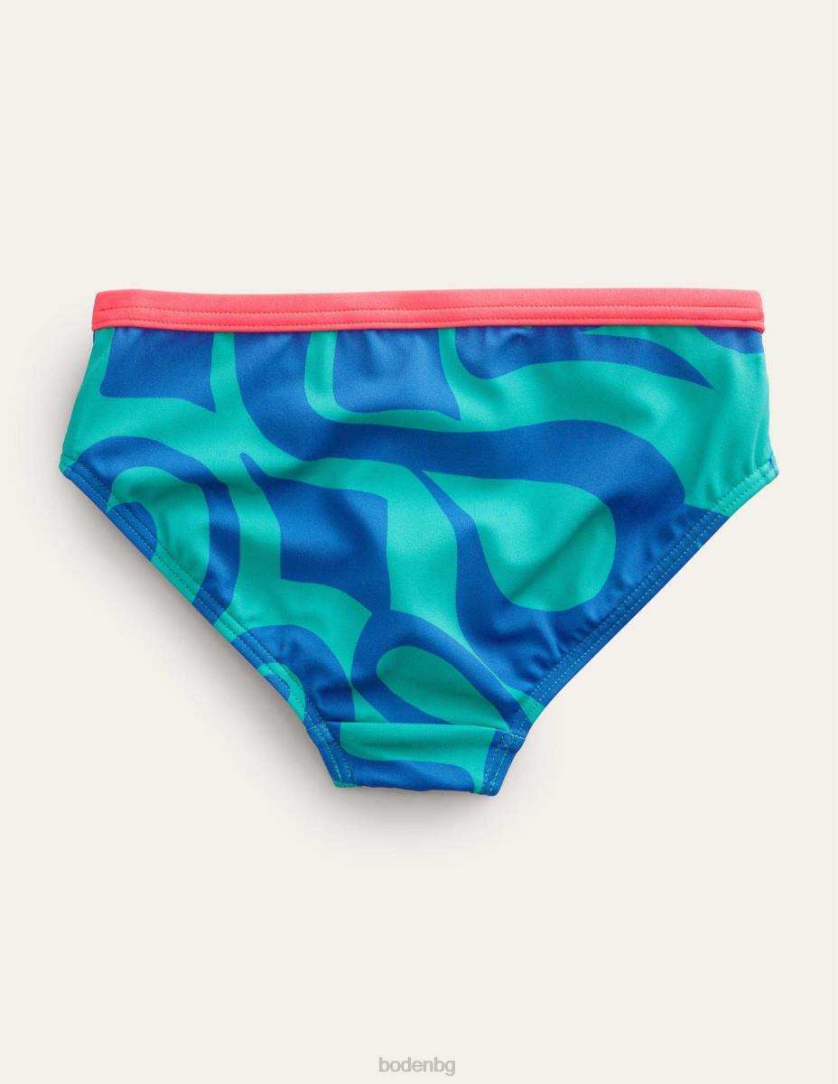 облекло Boden шарени бикини шаблон за тропическо зелено лято момичета LL682806