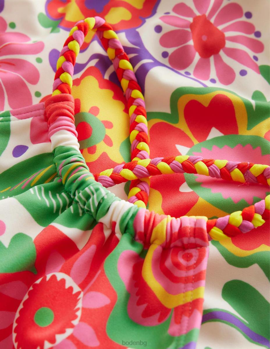 облекло Boden бански с плетен гръб много фестивално цвете момичета LL682815