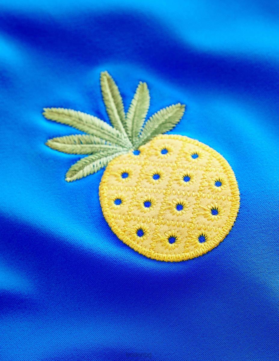 облекло Boden плодов бански с апликация кабана синьо момичета LL682847