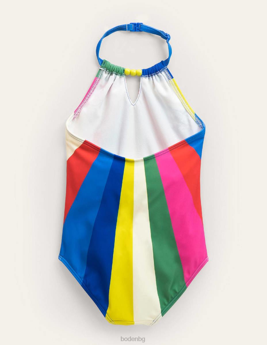 облекло Boden бански с деколте мулти момичета LL683203