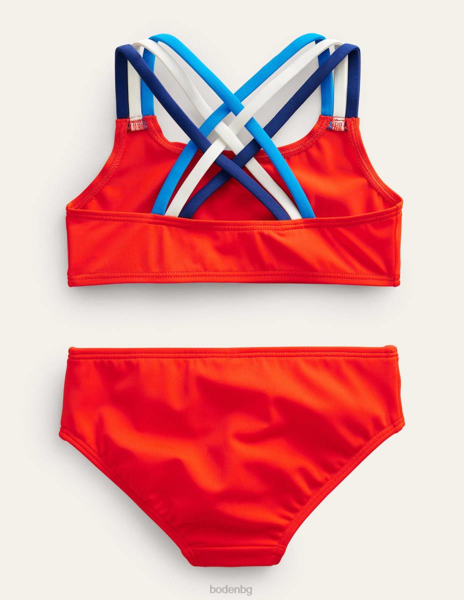 облекло Boden дъга бикини с кръстосани гръб огън момичета LL683267