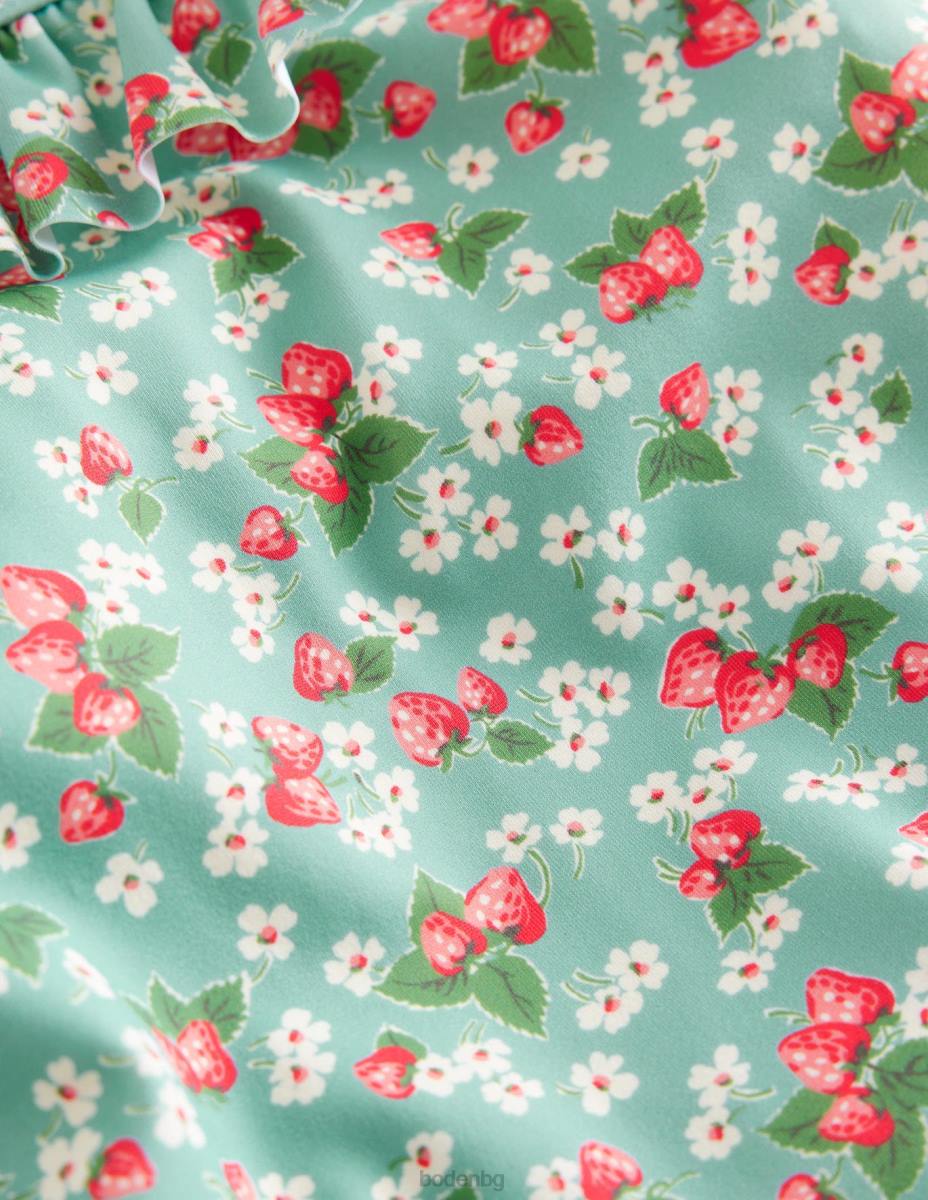 облекло Boden завързване на гърба на бански аква морска ягода дици момичета LL683270