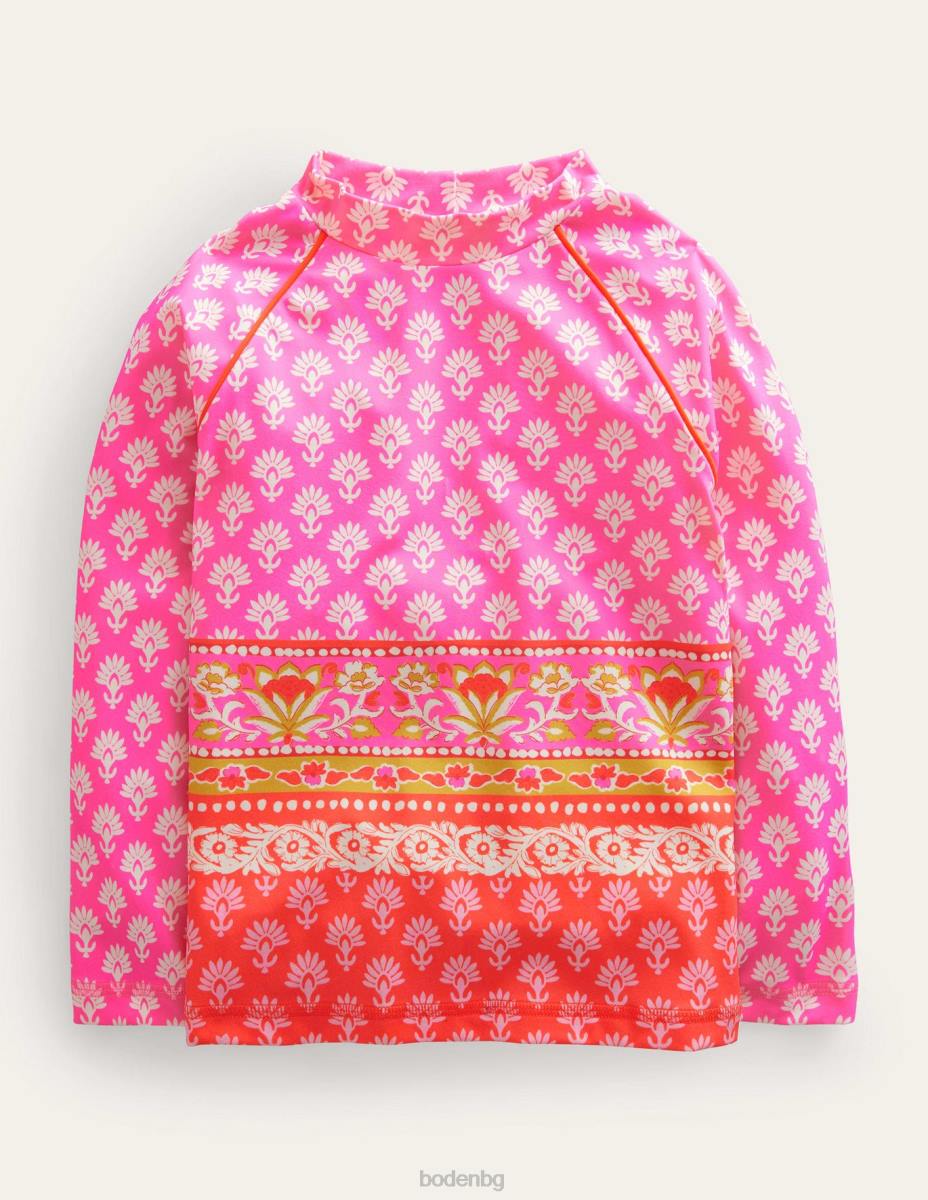 облекло Boden жилетка с шарени обриви фойерверк дървен блок момичета LL683298