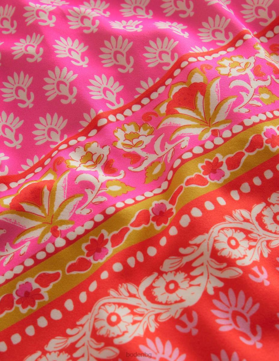 облекло Boden жилетка с шарени обриви фойерверк дървен блок момичета LL683298