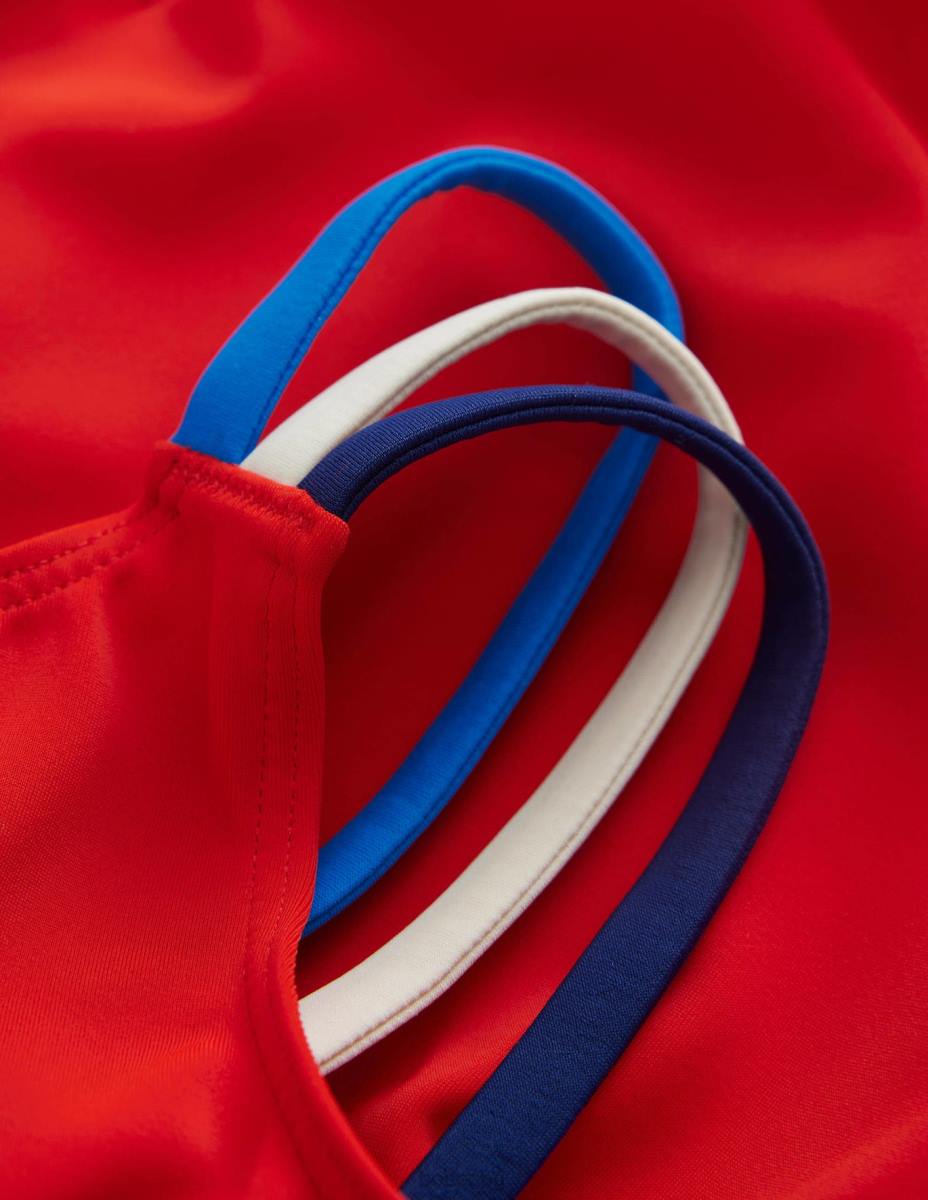 облекло Boden бански Rainbow Cross Back огън момичета LL682920