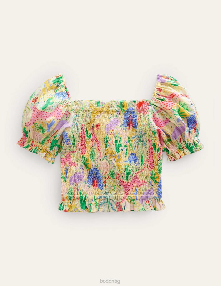 облекло Boden съчетана блуза с ризи мулти пустиня момичета LL682901