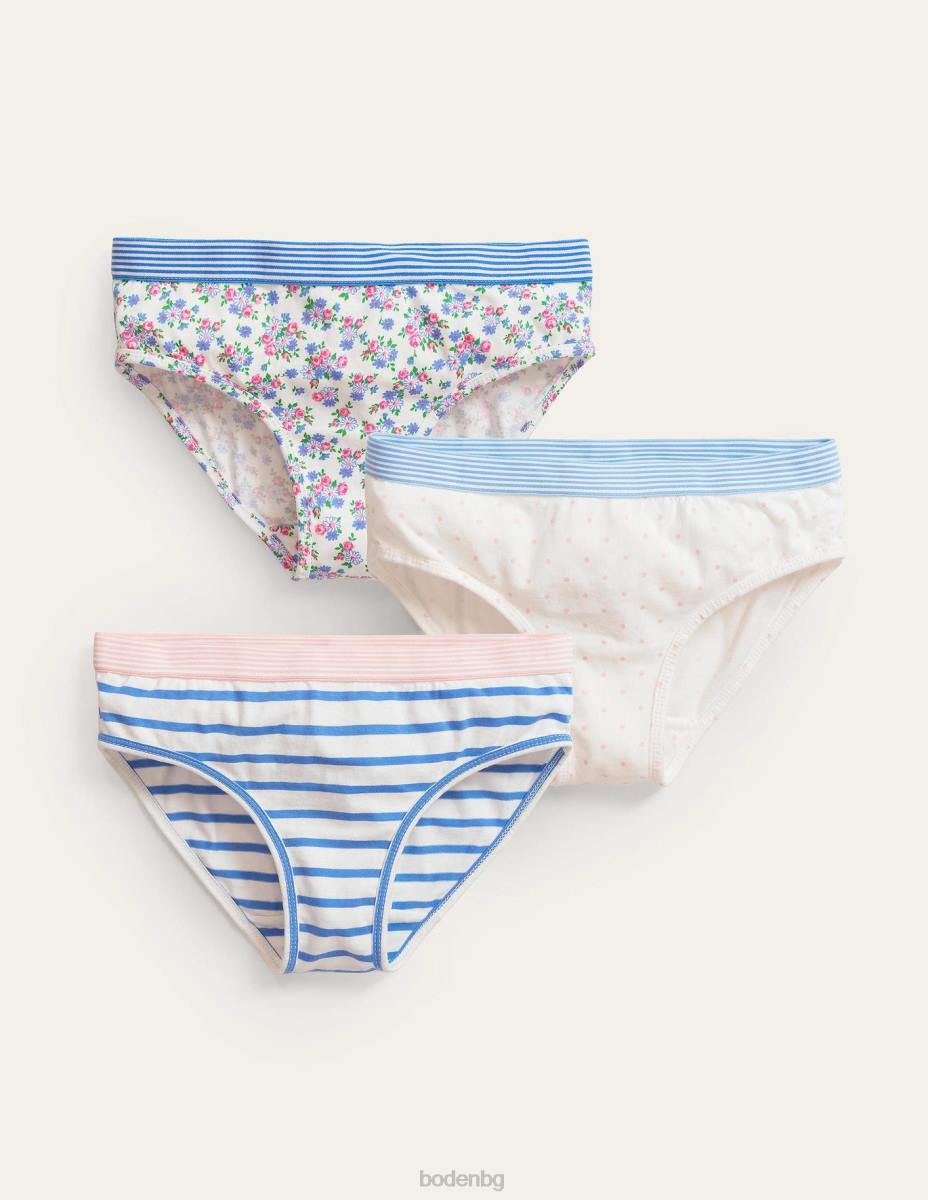 облекло Boden панталони 3 бр мулти флорални момичета LL68837