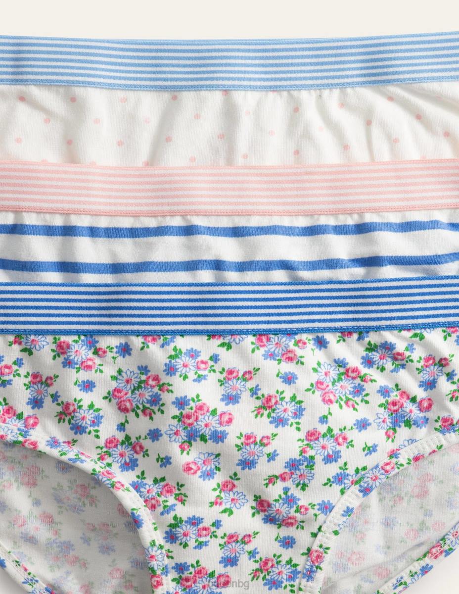 облекло Boden панталони 3 бр мулти флорални момичета LL68837