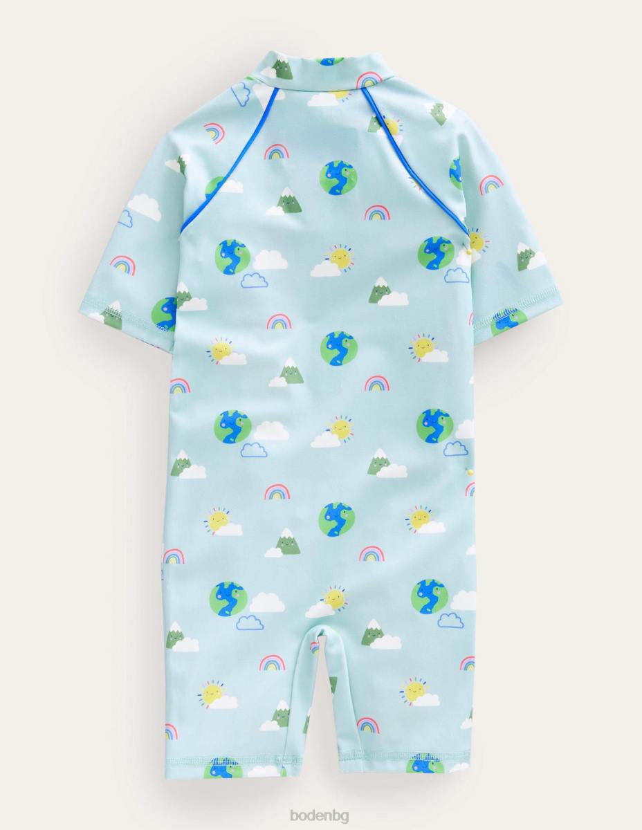 облекло Boden костюм за сърф с щампа мулти време момичета LL683053