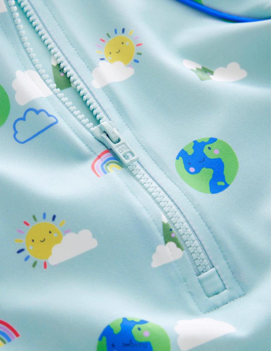 облекло Boden костюм за сърф с щампа мулти време момичета LL683053