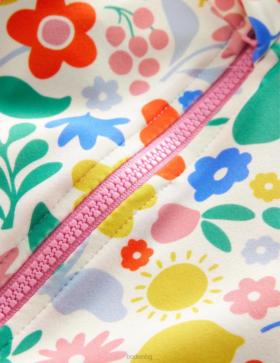 облекло Boden накъдрен, защитен от слънцето сърф костюм много празнични цветя момичета LL683246