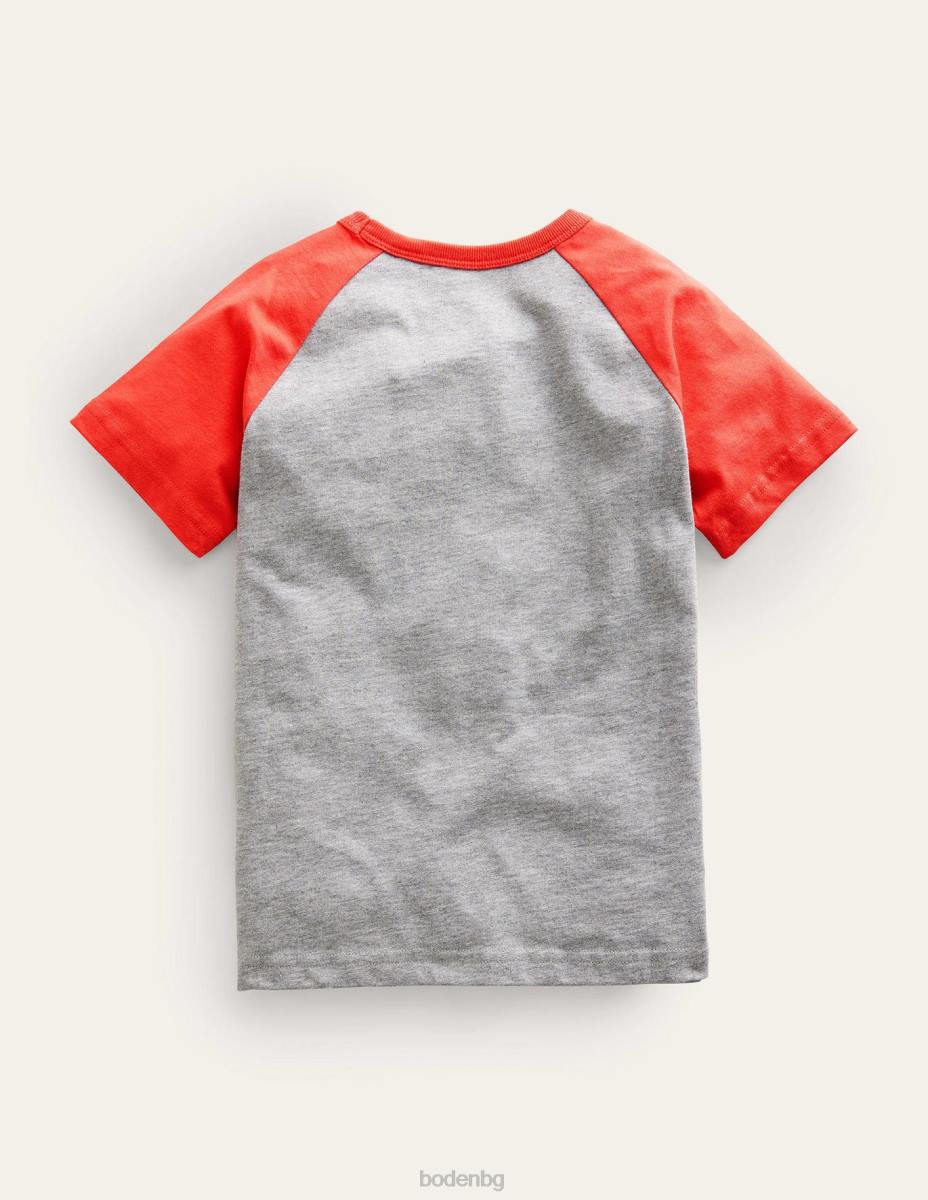 облекло Boden решетка факт реглан ягодов тарт червени колела момичета LL683048