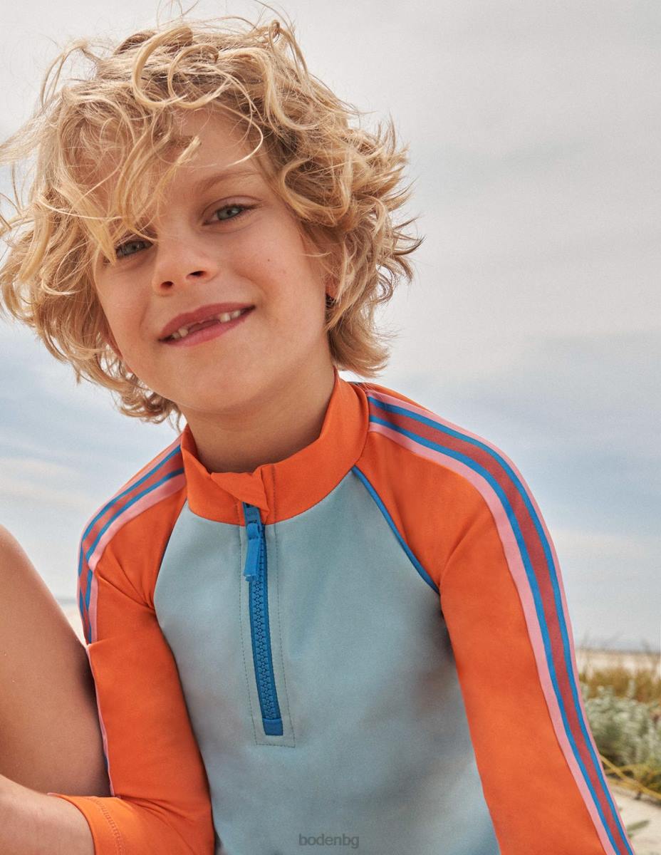 облекло Boden жилетка с половин цип турмалин момичета LL683067