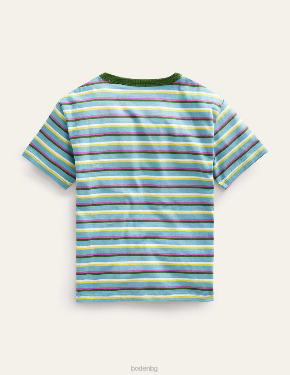 облекло Boden спокойна тениска с щампи много гъба момичета LL683080