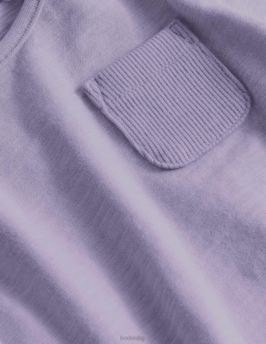 облекло Boden тениска за пране на дрехи лупина момичета LL683118