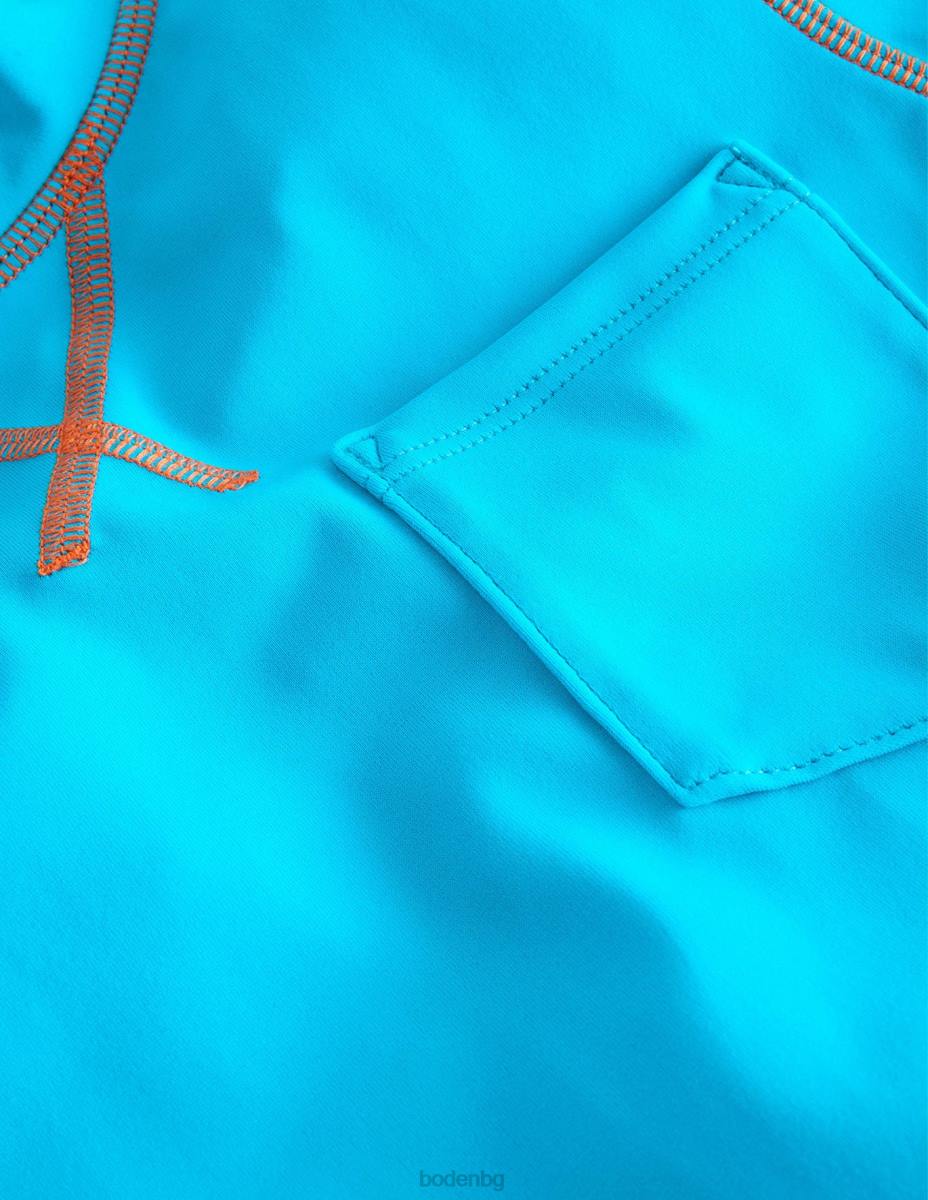 облекло Boden жилетка с къс ръкав кабана синьо момичета LL683179