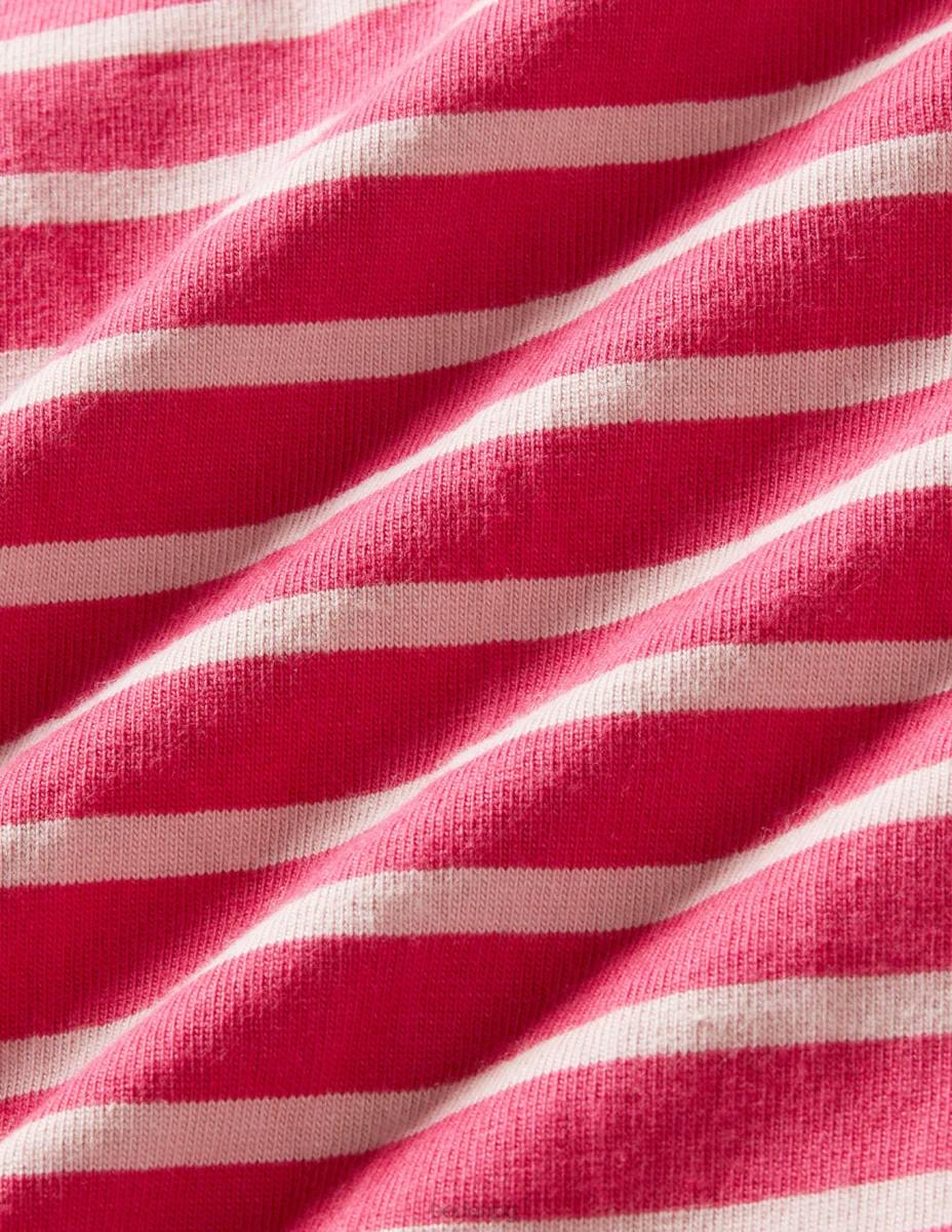 облекло Boden ежедневен бретон преосмисляне на розово/бото розово момичета LL683262