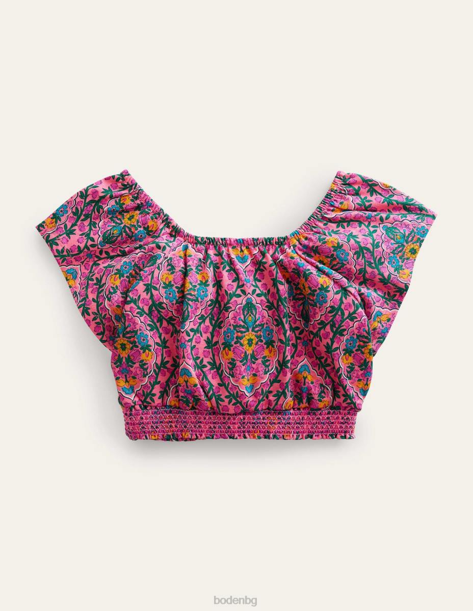 облекло Boden с квадратно деколте азалия дървена лоза момичета LL68762