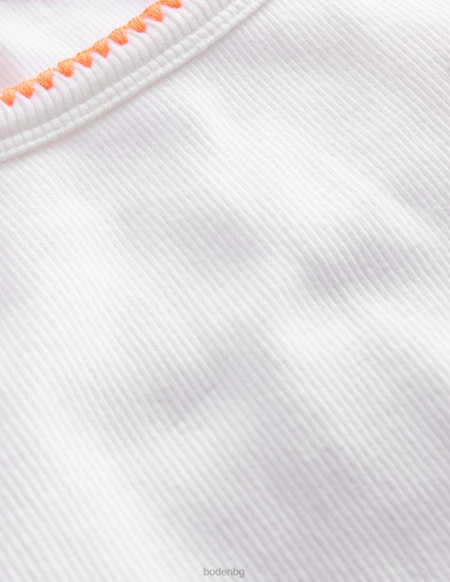 облекло Boden разкроена жилетка бяло момичета LL68764