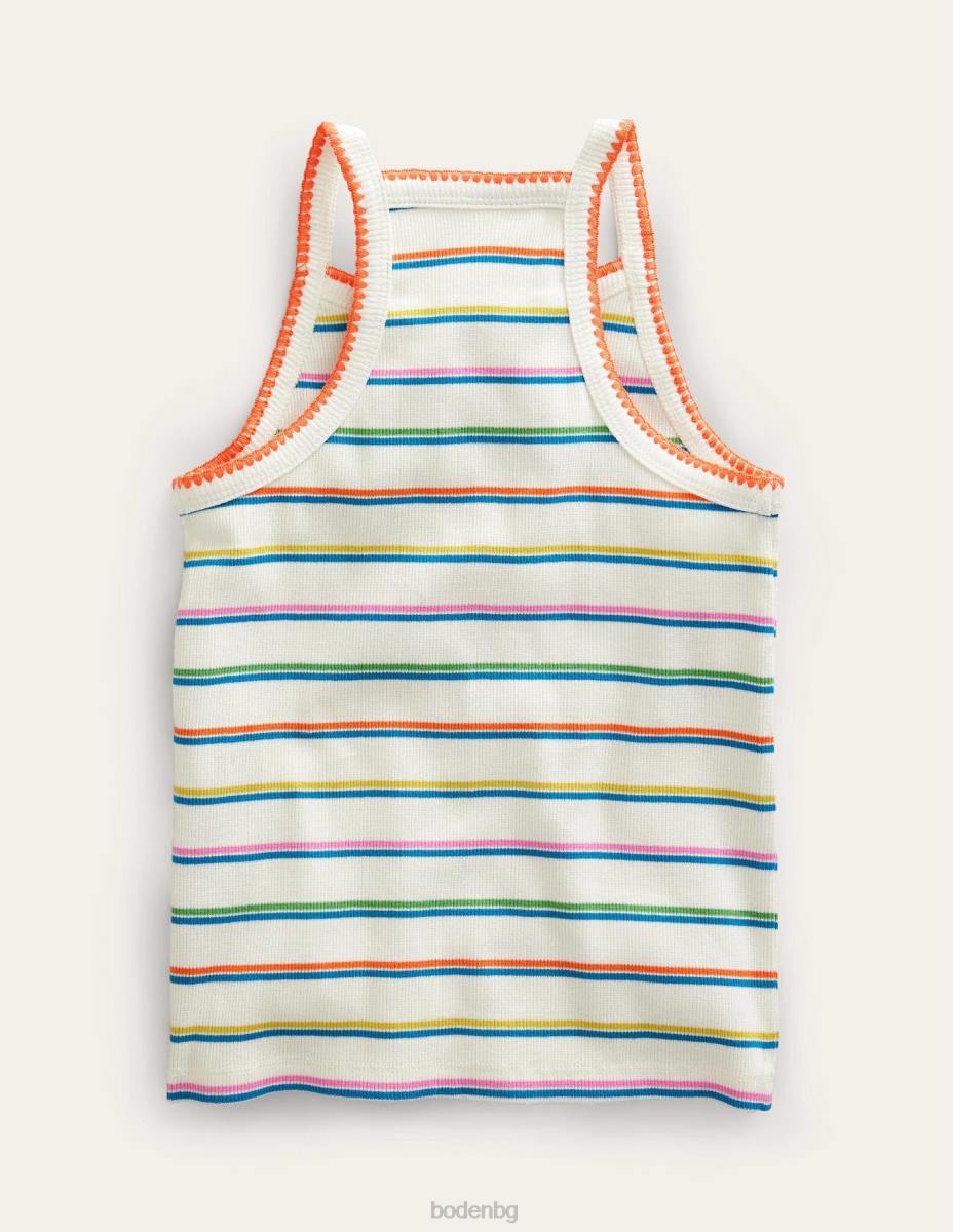 облекло Boden разкроена жилетка ярко венчелистче розово/островно синьо момичета LL68772