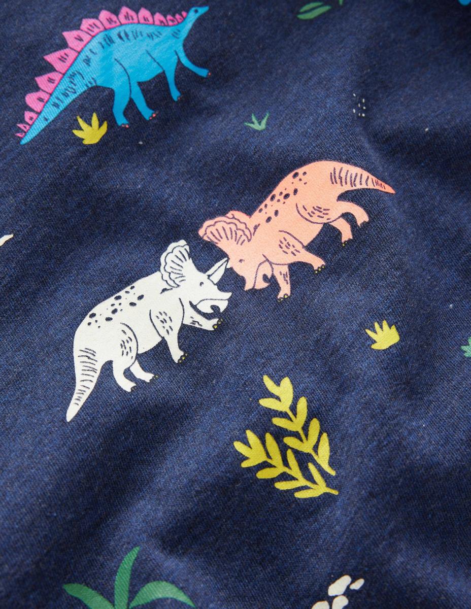 облекло Boden gitd тениска с щампа морски мергел момичета LL683296