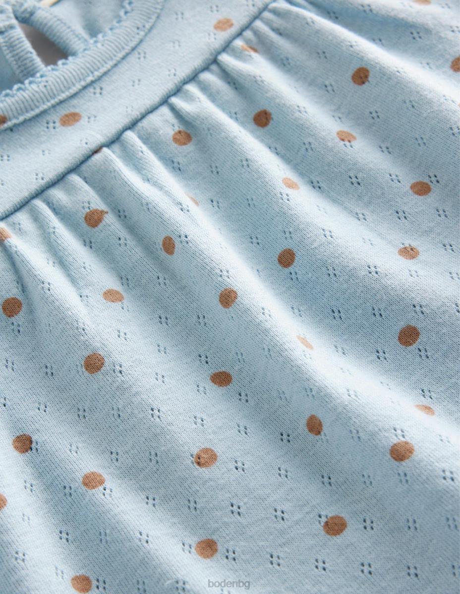 облекло Boden pointelle връх сърф синьо момичета LL682927