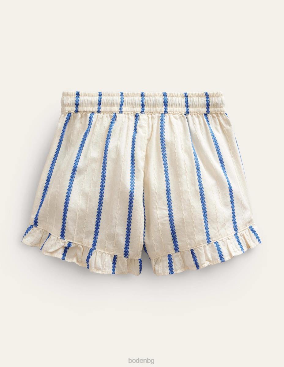 облекло Boden шорти с волани слонова кост момичета LL682619