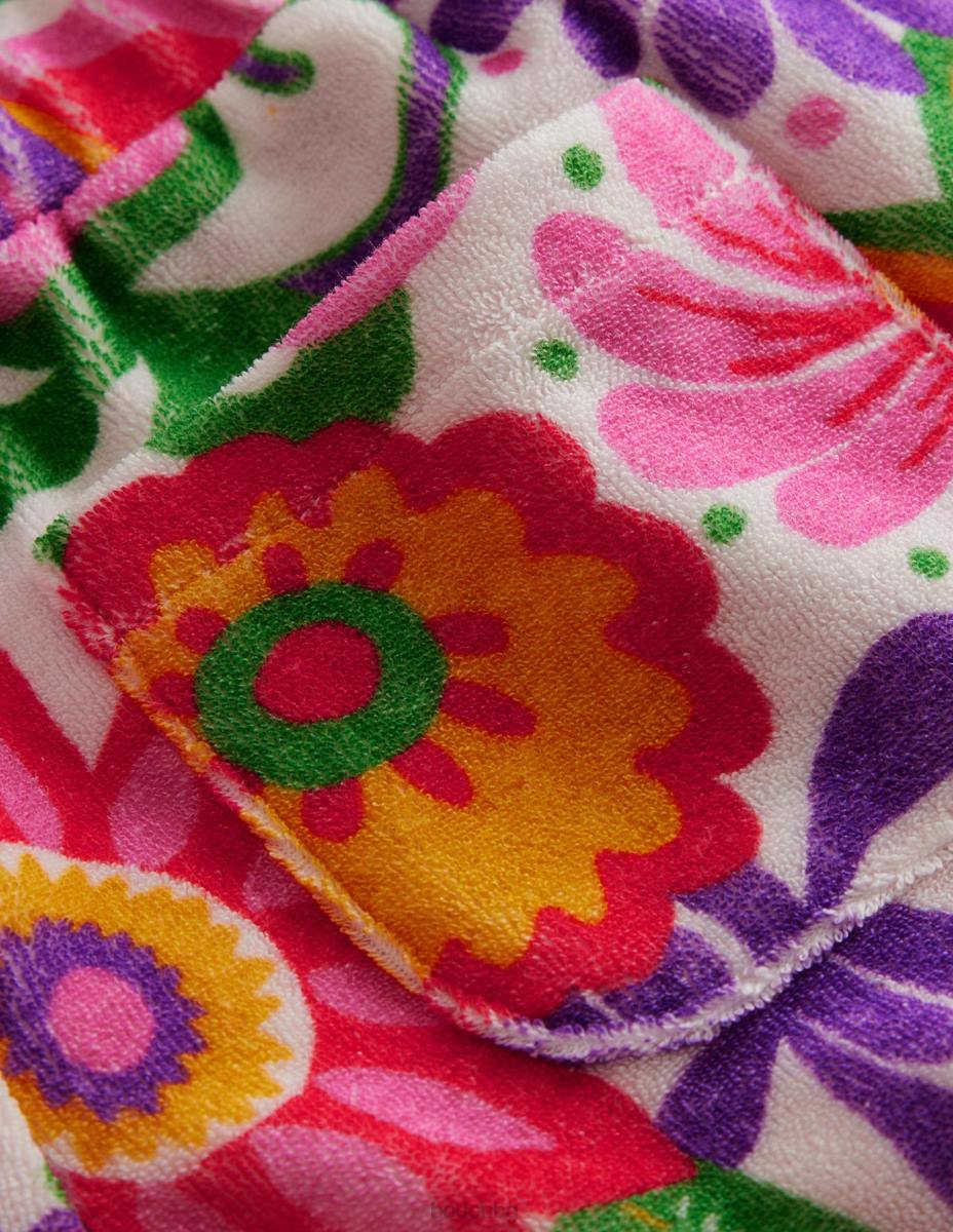 облекло Boden хавлиени шорти с принт много фестивален флорален момичета LL682641