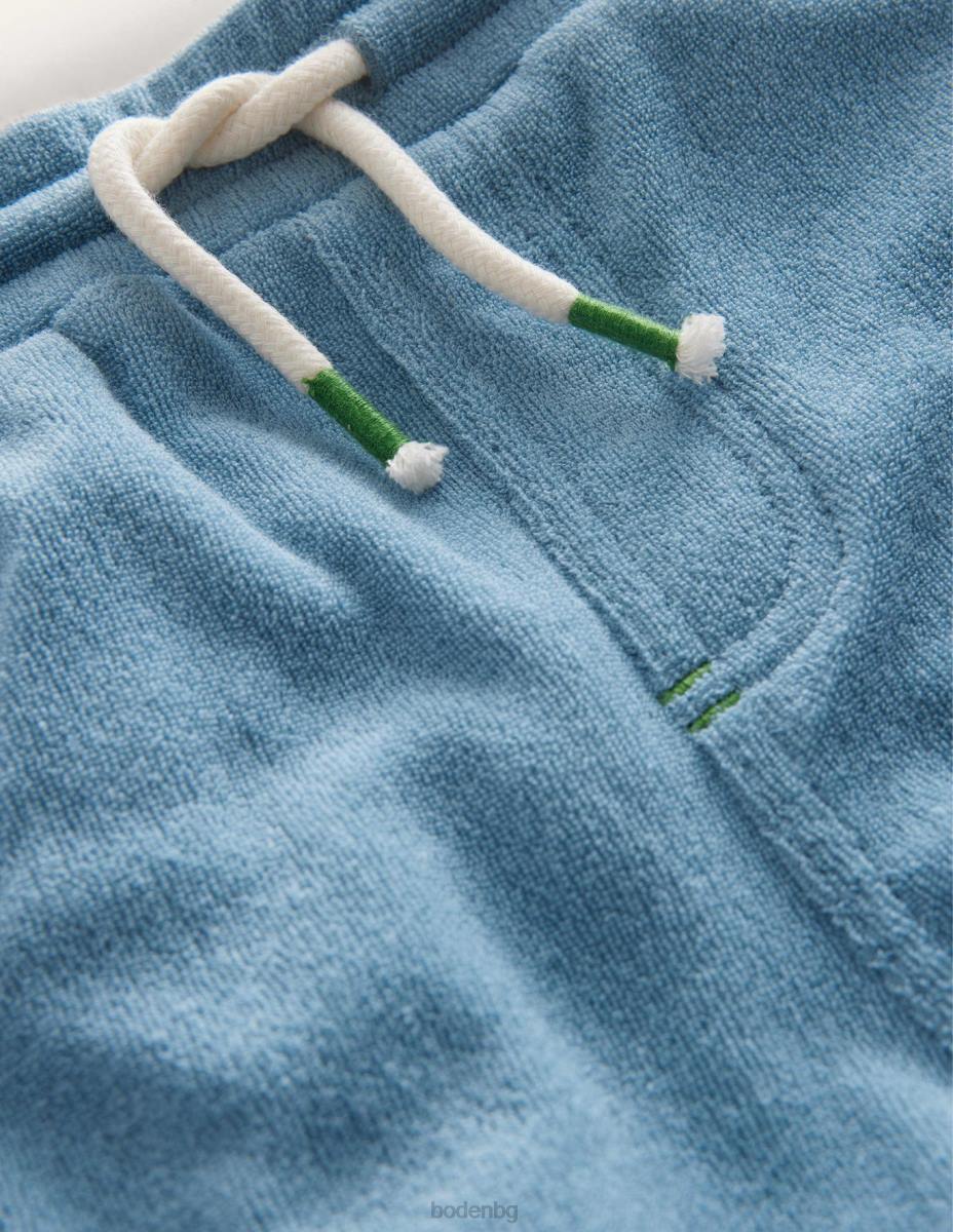 облекло Boden ретро шорти от трико камъче синьо момичета LL682656