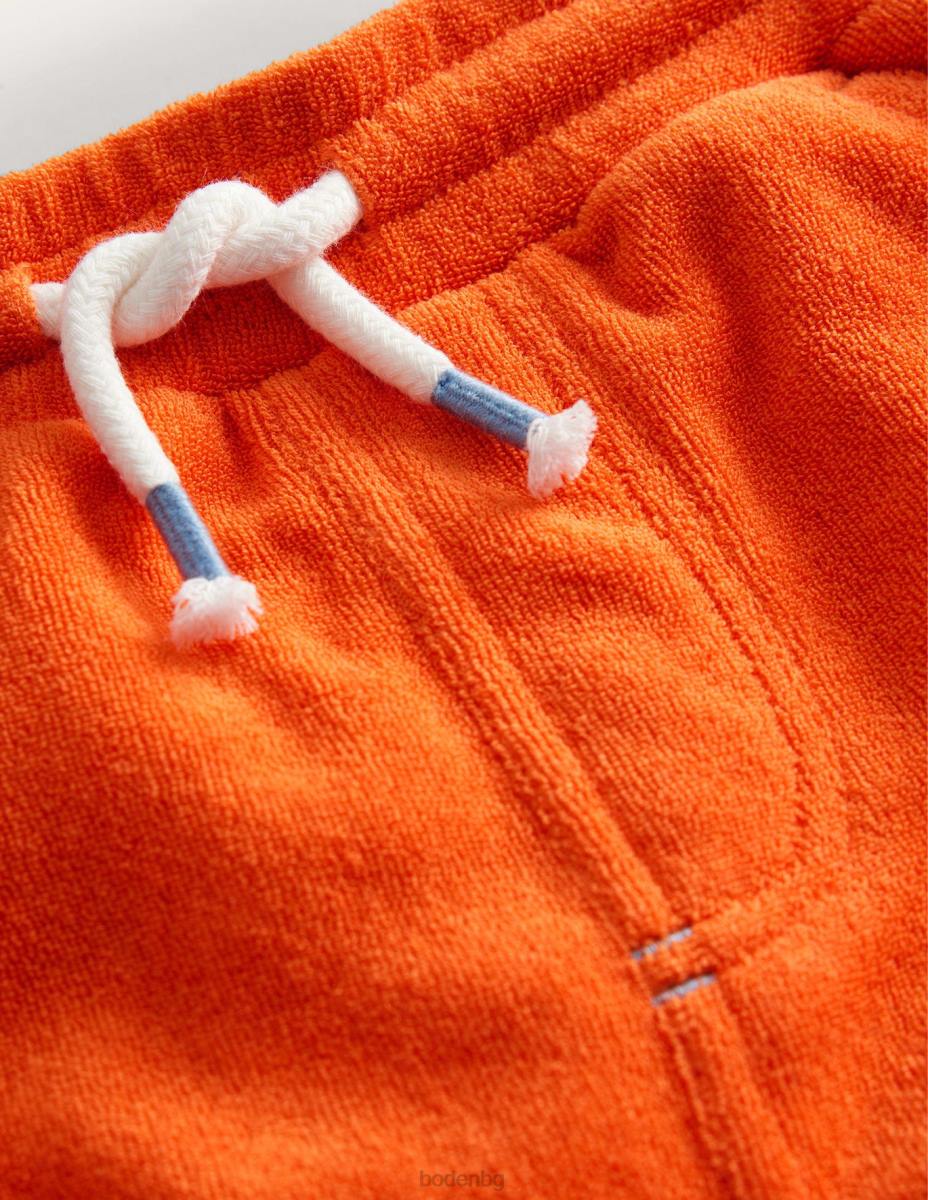 облекло Boden ретро шорти от трико огнен опал оранжево момичета LL682742