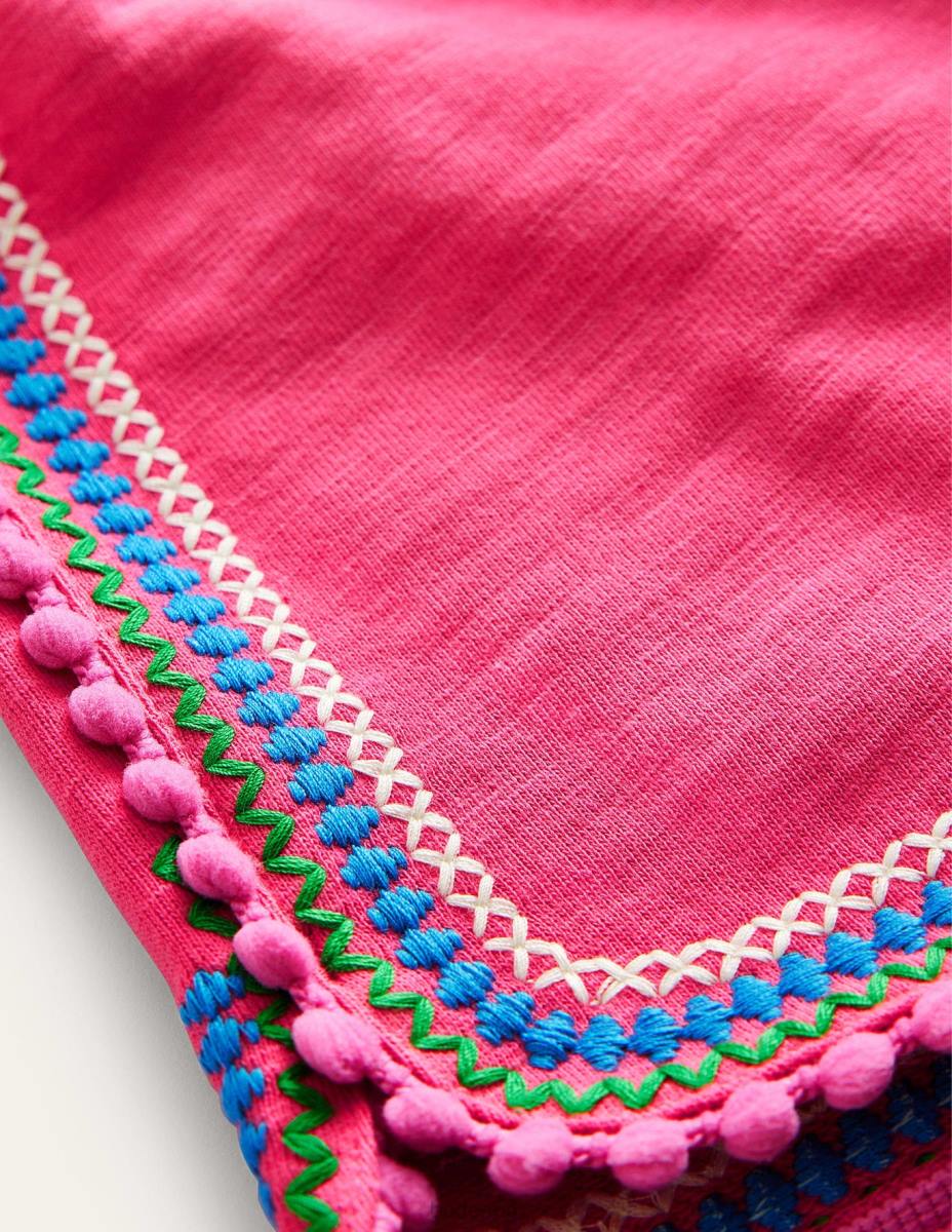 облекло Boden къси панталони от трико близалка розово момичета LL682752