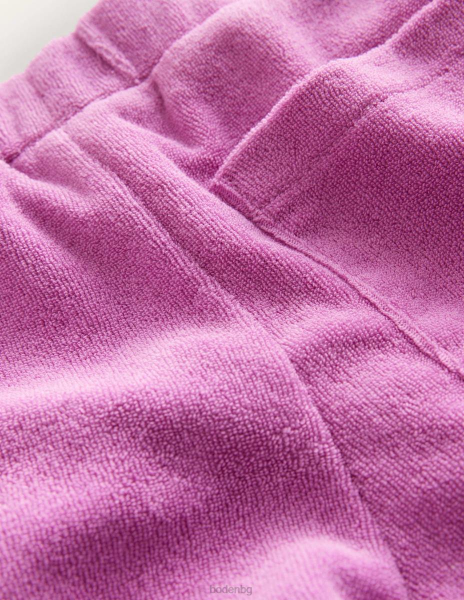 облекло Boden хавлиени шорти с волани лъчиста орхидея лилаво момичета LL683007