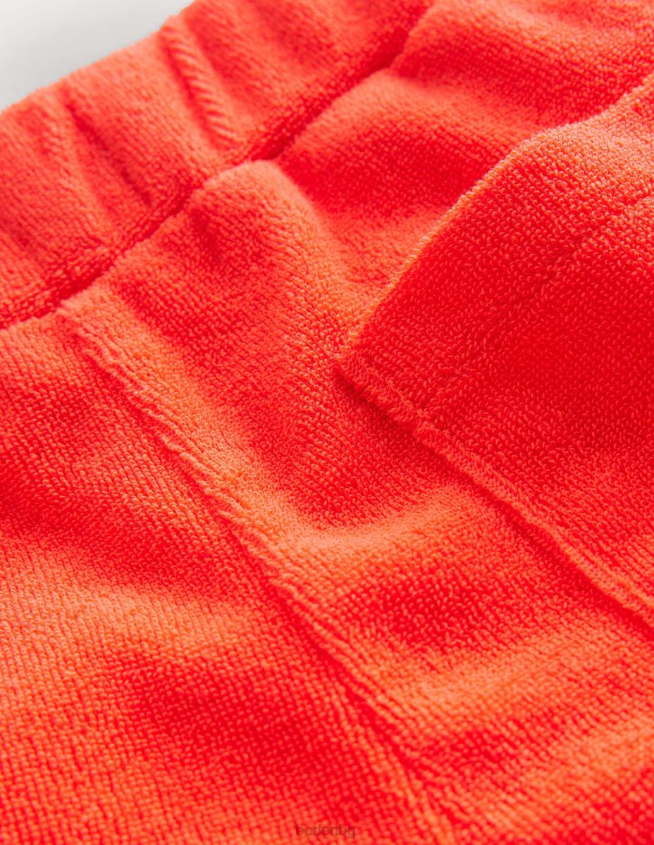 облекло Boden хавлиени шорти с волани мандарина портокал момичета LL683229