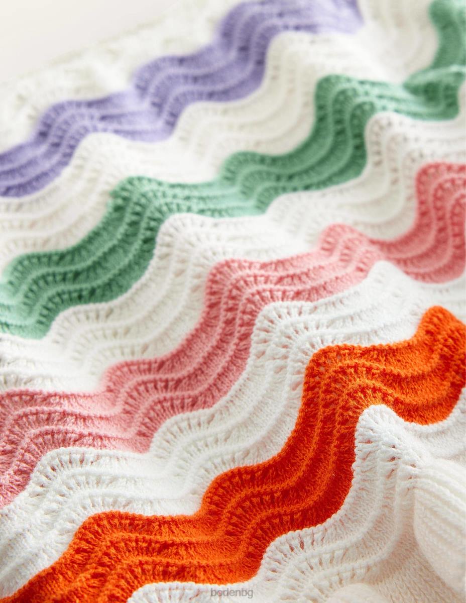 облекло Boden плетени шорти с волани мулти дъга момичета LL683230