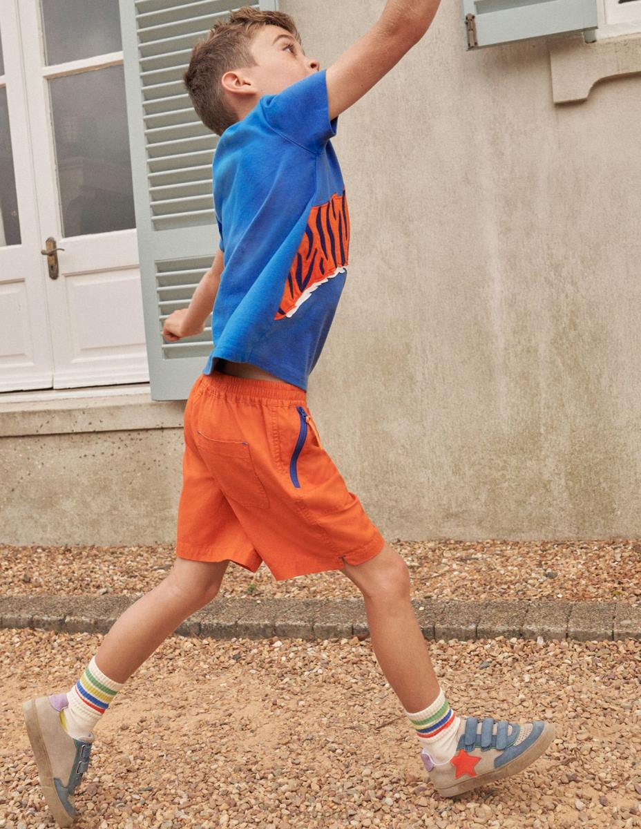 облекло Boden ripstop активни шорти кумкуат портокал момичета LL682689