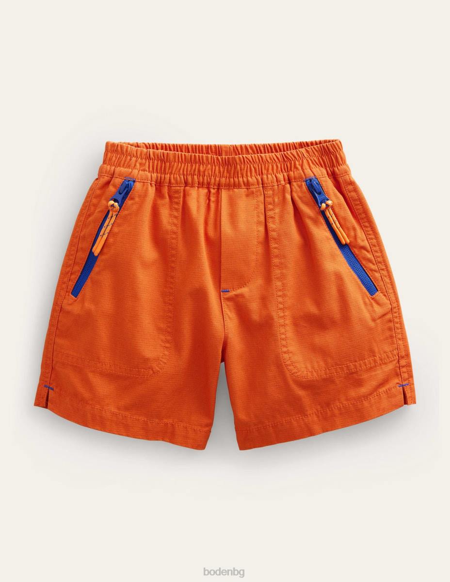 облекло Boden ripstop активни шорти кумкуат портокал момичета LL682689