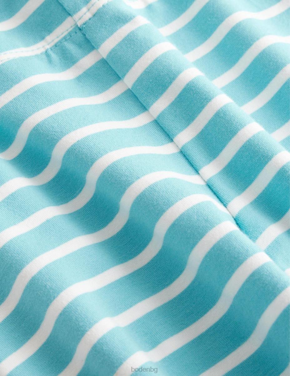 облекло Boden забавни клинове аква синьо/слонова кост момичета LL682919