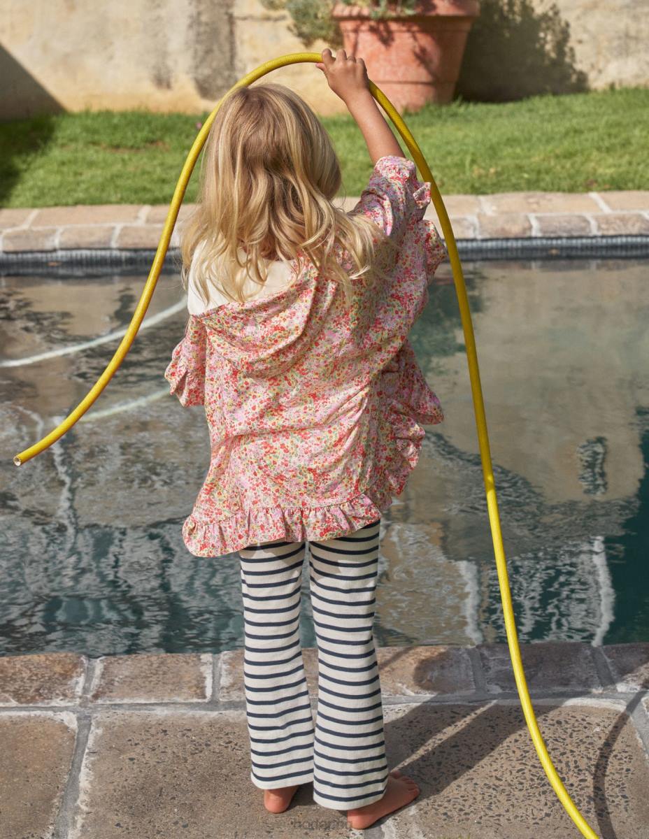 облекло Boden клинове с фланелка слонова кост/морско синьо момичета LL683090