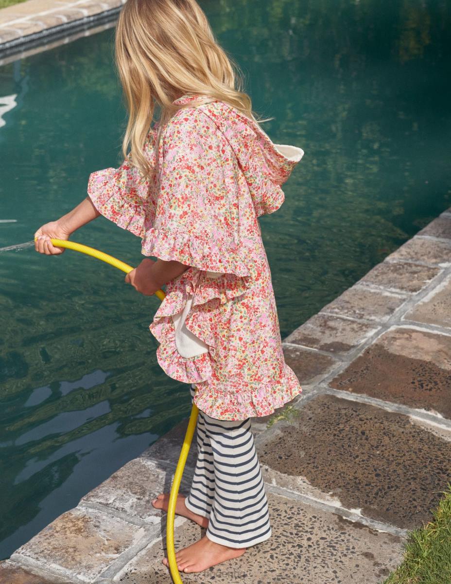 облекло Boden клинове с фланелка слонова кост/морско синьо момичета LL683090