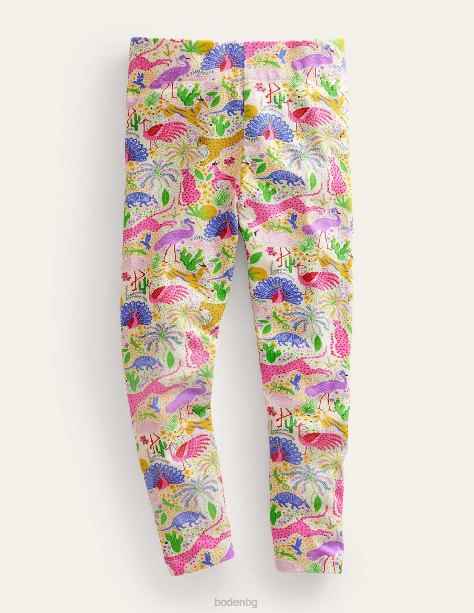 облекло Boden забавни клинове много леопардова джунгла момичета LL683117