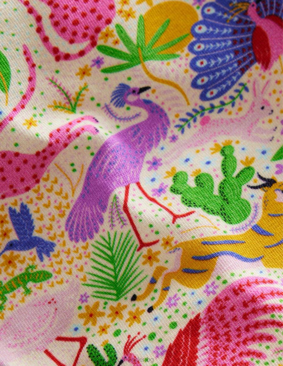 облекло Boden забавни клинове много леопардова джунгла момичета LL683117