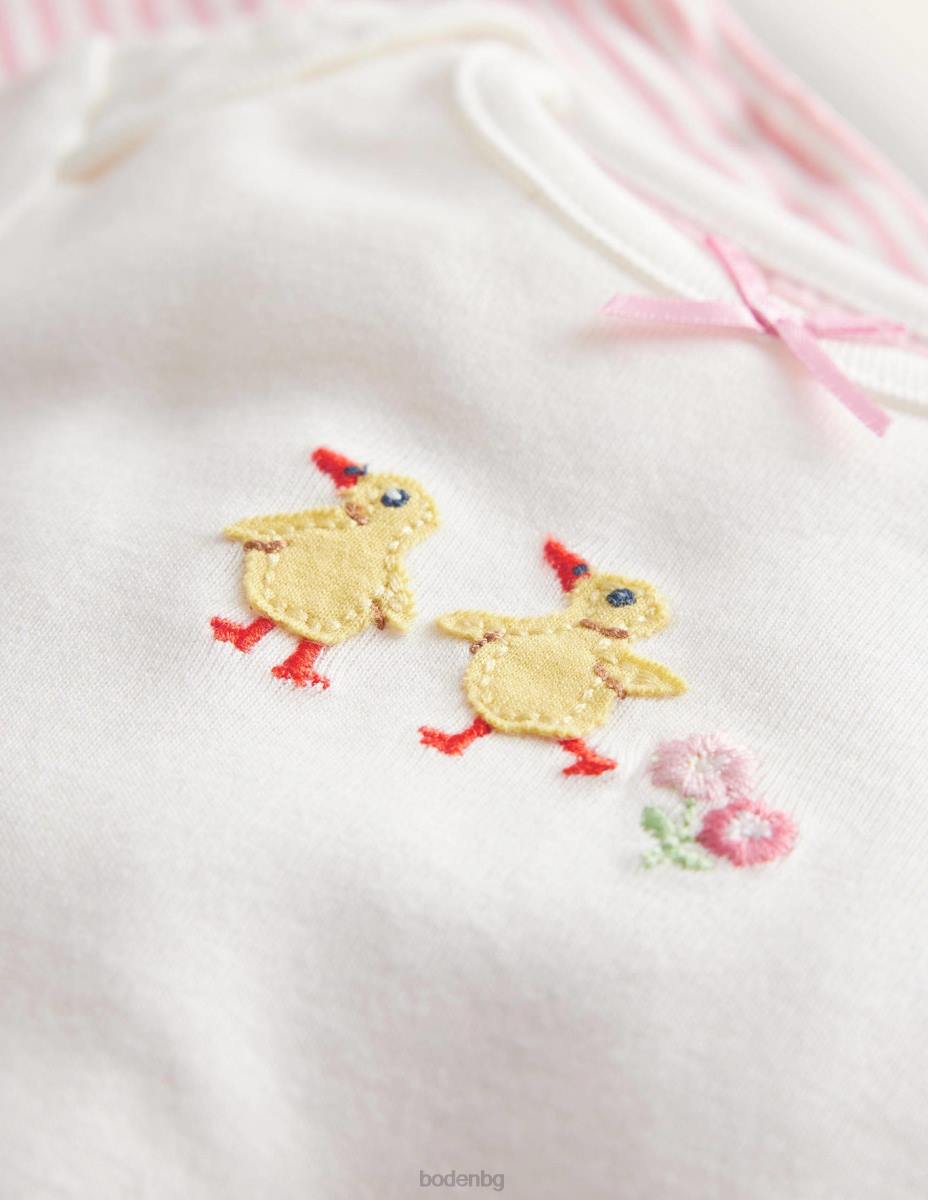 облекло Boden има комплект боди и клин мацки от слонова кост момичета LL683284