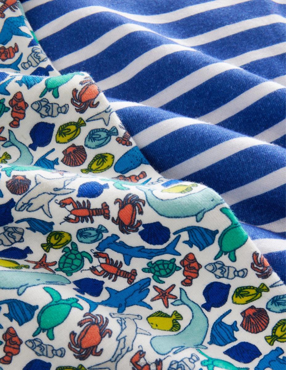 облекло Boden удобна двойна опаковка къса пижама мулти риф момичета LL682747