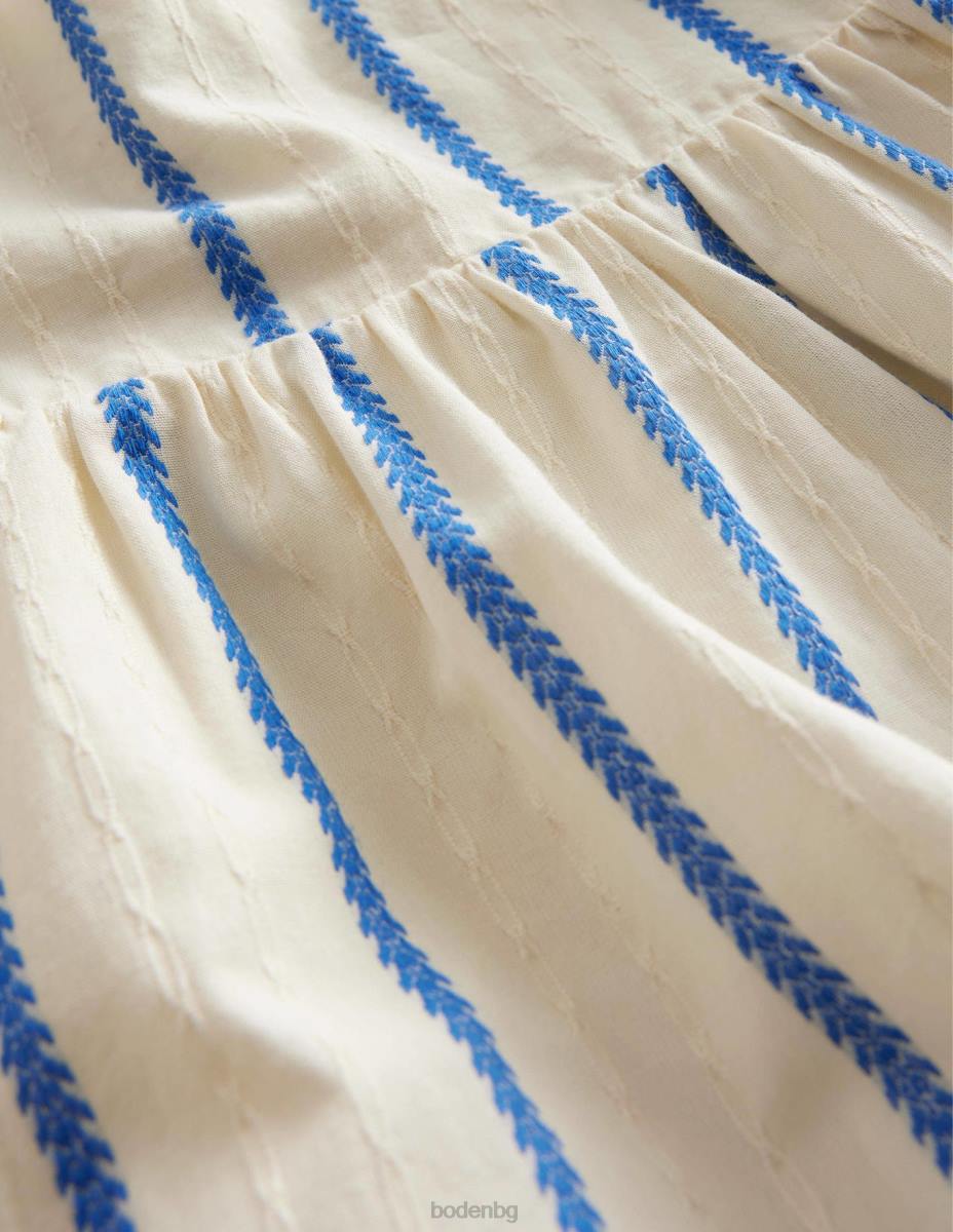 облекло Boden рокля с детайли на гърба слонова кост момичета LL682917