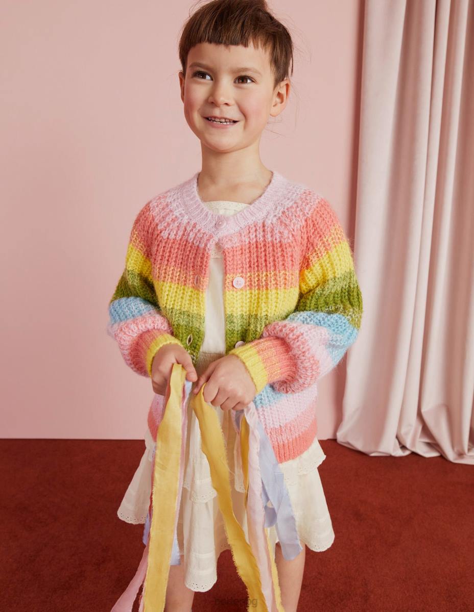 облекло Boden рокля от тъкана дантела слонова кост момичета LL682960