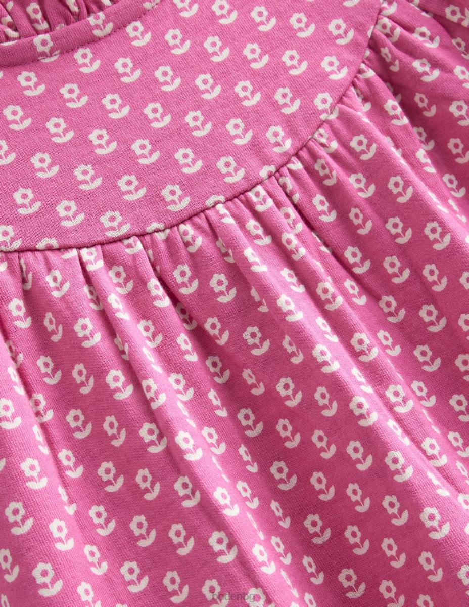 облекло Boden лека спортна рокля сладко розово цвете на Уилям момичета LL683181