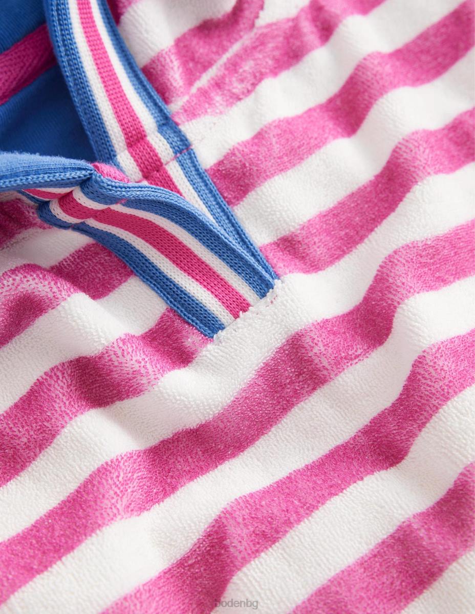 облекло Boden хавлиена рокля невероятно розово/слонова кост момичета LL683242