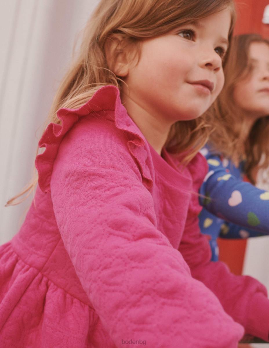 облекло Boden спортна рокля от сърце жакард флокс розов момичета LL68748